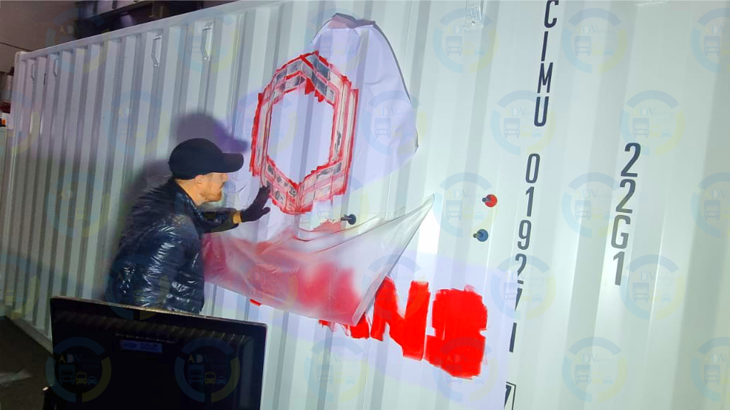 Покраска контейнера